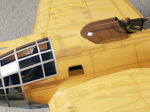 Heinkel He-111 lowpoly WW2 bomber 3D Model