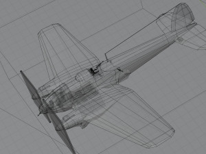 Heinkel He-111 lowpoly WW2 bomber 3D Model