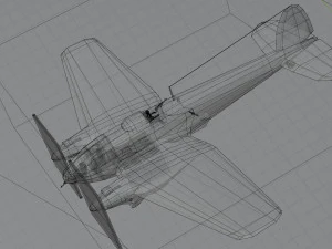 Heinkel He-111 lowpoly WW2 bomber 3D Model