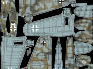 Heinkel He-111 lowpoly WW2 bomber 3D Model