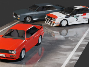 Audi Quattro Modelo 3D