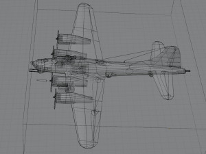 Boeing B-17 Flying Fortress 3D-Modell