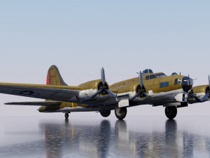 Boeing B-17 Flying Fortress 3D-Modell
