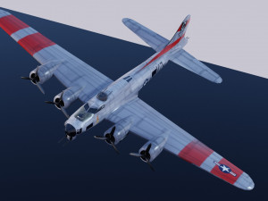 Boeing B-17 Flying Fortress 3D-Modell