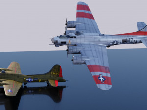Boeing B-17 Flying Fortress 3D-Modell