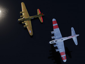 Boeing B-17 Flying Fortress 3D-Modell
