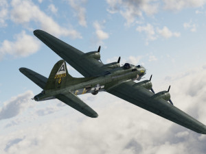 Boeing B-17 Flying Fortress 3D-Modell