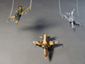 Northrop F-5 Tiger lowpoly jet fighter 3D Model