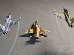 Myśliwiec lowpoly Northrop F-5 Tiger Model 3D