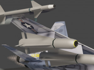 Northrop F-5 Tiger lowpoly jet fighter 3D Model