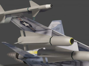 Myśliwiec lowpoly Northrop F-5 Tiger Model 3D