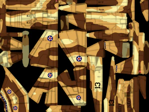 Myśliwiec lowpoly Northrop F-5 Tiger Model 3D