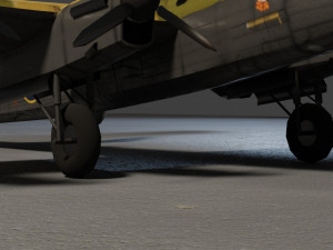 Avro Lancaster lowpoly WW2 bomber 3D Model
