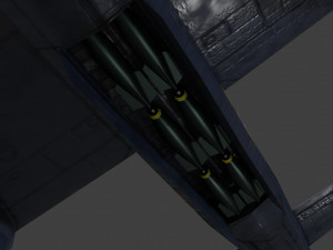 Avro Lancaster lowpoly WW2 bomber 3D Model