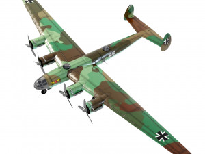 Messerschmitt ME-264 Amerika Bomber WW2 bomber 3D Model