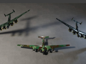 Messerschmitt ME-264 Amerika Bomber WW2 bomber Modelo 3D