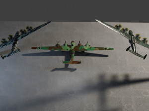 Messerschmitt ME-264 Amerika Bomber WW2 bomber Modelo 3D
