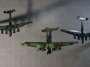Messerschmitt ME-264 Amerika Bomber WW2 bomber Modelo 3D
