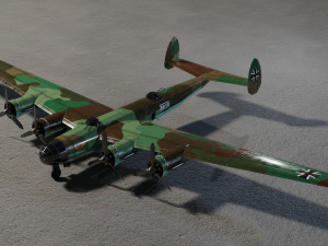 Messerschmitt ME-264 Amerika Bomber WW2 bomber Modelo 3D