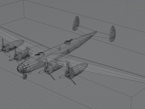 Messerschmitt ME-264 Amerika Bomber WW2 bomber Modelo 3D