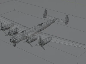 Messerschmitt ME-264 Amerika Bomber WW2 bomber 3D Model