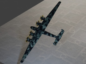 Messerschmitt ME-264 Amerika Bomber WW2 bomber Modelo 3D