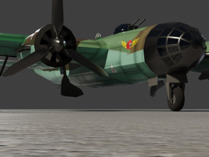 Messerschmitt ME-264 Amerika Bomber WW2 bomber Modelo 3D