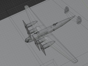 Messerschmitt ME-264 Amerika Bomber WW2 bomber Modelo 3D