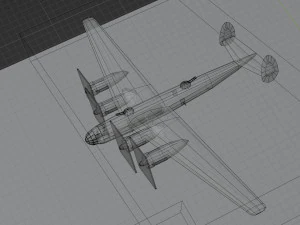 Messerschmitt ME-264 Amerika Bomber WW2 bomber 3D Model