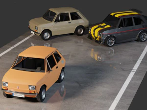 Fiat 126p Maluch 3D Model