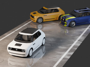 Honda EV urban 3D Model