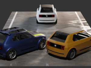 Honda EV urban 3D Model