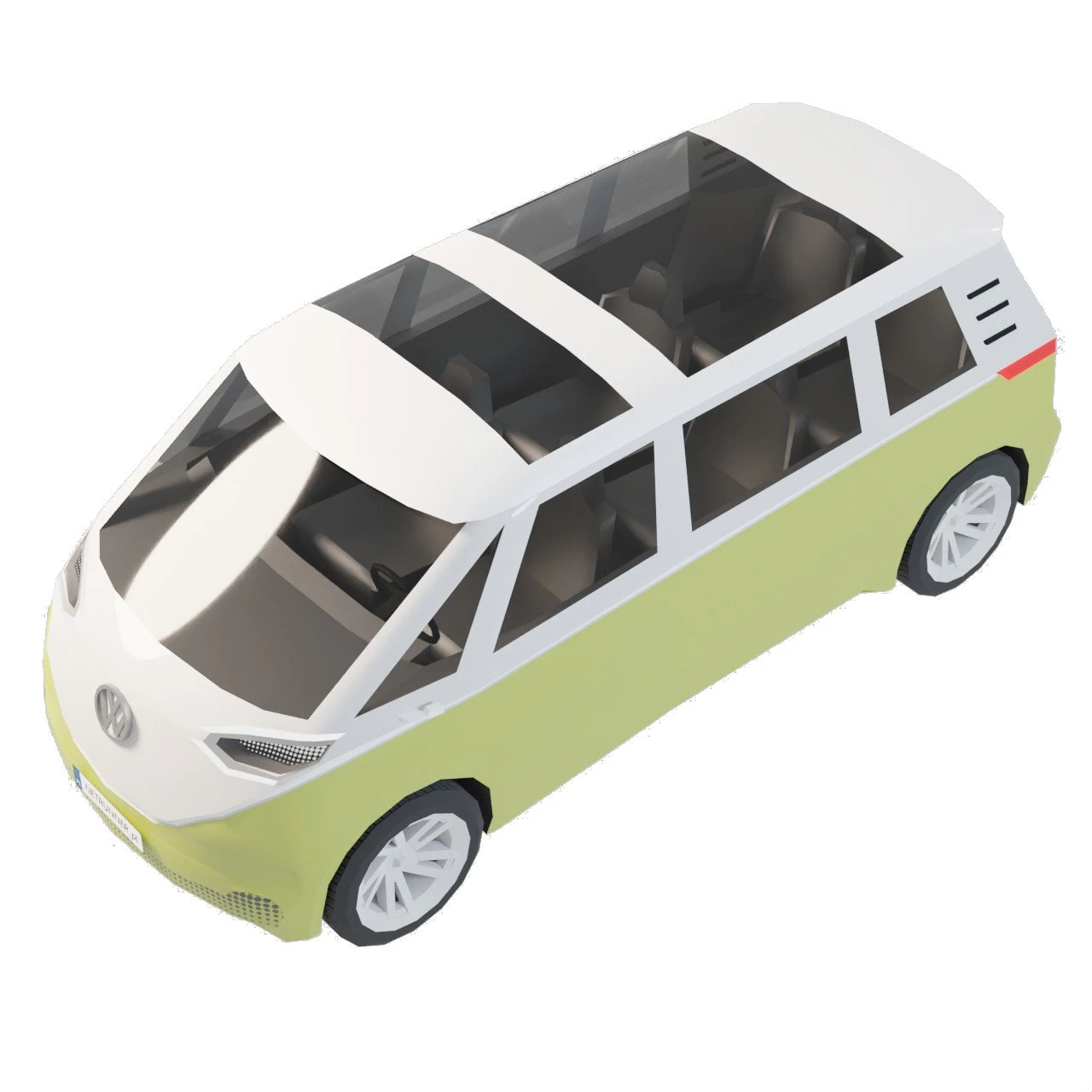Volkswagen ID Buzz 3D Model .c4d .max .obj .3ds .fbx .stl .blend