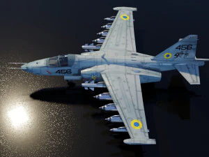 Sukhoi SU-25 Frogfoot 3D Model
