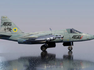 Sukhoi SU-25 Frogfoot 3D Model