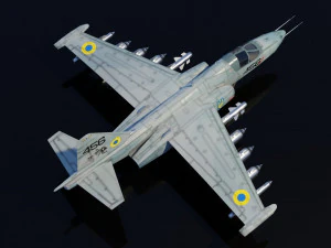Sukhoi SU-25 Frogfoot 3D Model