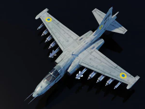Sukhoi SU-25 Frogfoot 3D Model