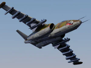 Sukhoi SU-25 Frogfoot 3D Model
