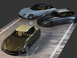 Citroen DS Pallas-E 3D Model