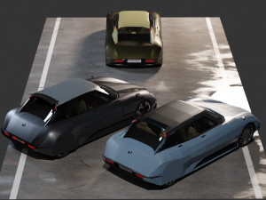 Citroen DS Pallas-E 3D Модель