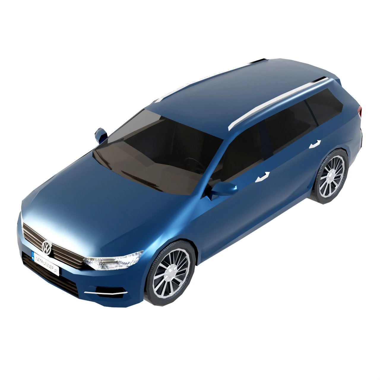 Volkswagen Passat B8 Variant 3D Model .c4d .max .obj .3ds .fbx .stl .blend 