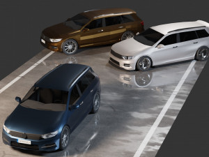 Volkswagen Passat B8 Variant 3D Model