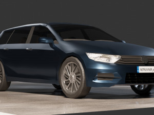 Volkswagen Passat B8 Variant 3D Model