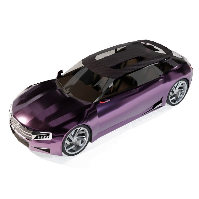 Citroen DS Numero 9 3D 模型 .c4d .max .obj .3ds .fbx .stl .blend 