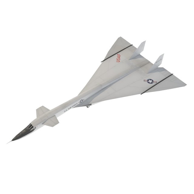 North American XB-70 Valkyrie 3D Модель .c4d .max .obj .3ds .fbx .stl .blend 
