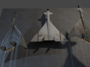 North American XB-70 Valkyrie 3D Модель
