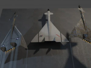 Североамериканский XB-70 Валькирия 3D Модель