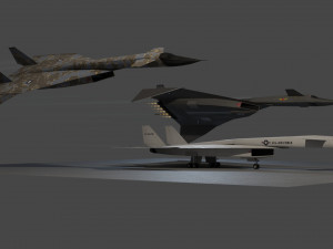 North American XB-70 Valkyrie 3D Модель