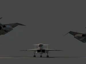 Североамериканский XB-70 Валькирия 3D Модель