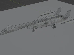 Североамериканский XB-70 Валькирия 3D Модель